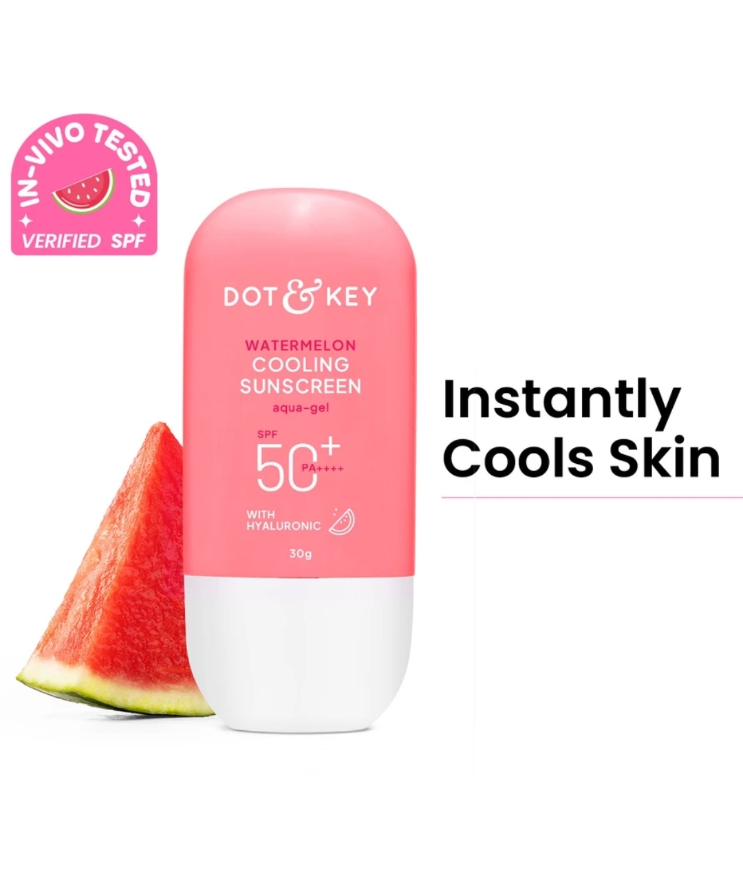 Dot & Key Watermelon Cooling Sunscreen In - Vivo Tested SPF 50+ PA++++ | 30gm