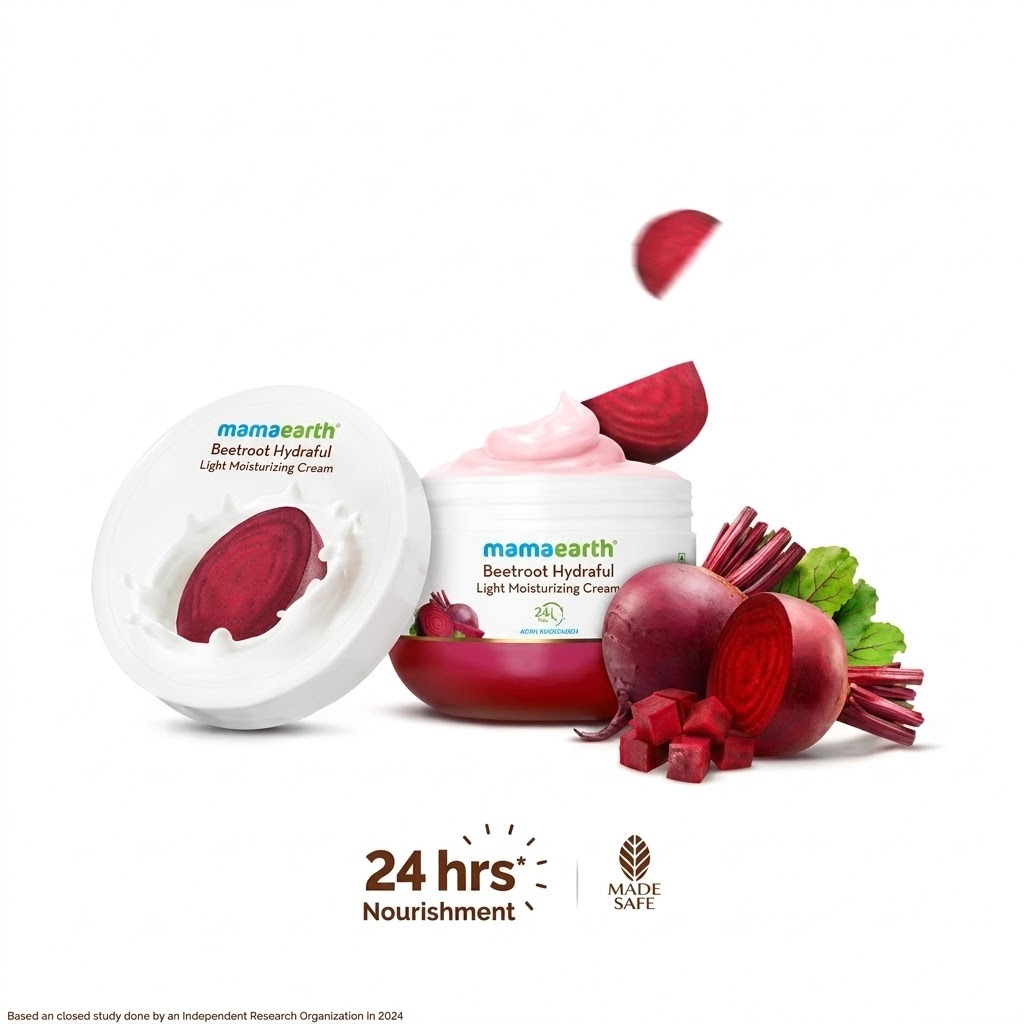Beetroot Hydraful Moisturizer with Beetroot & Hyaluronic Acid for Natural Pink Glow - 200 g