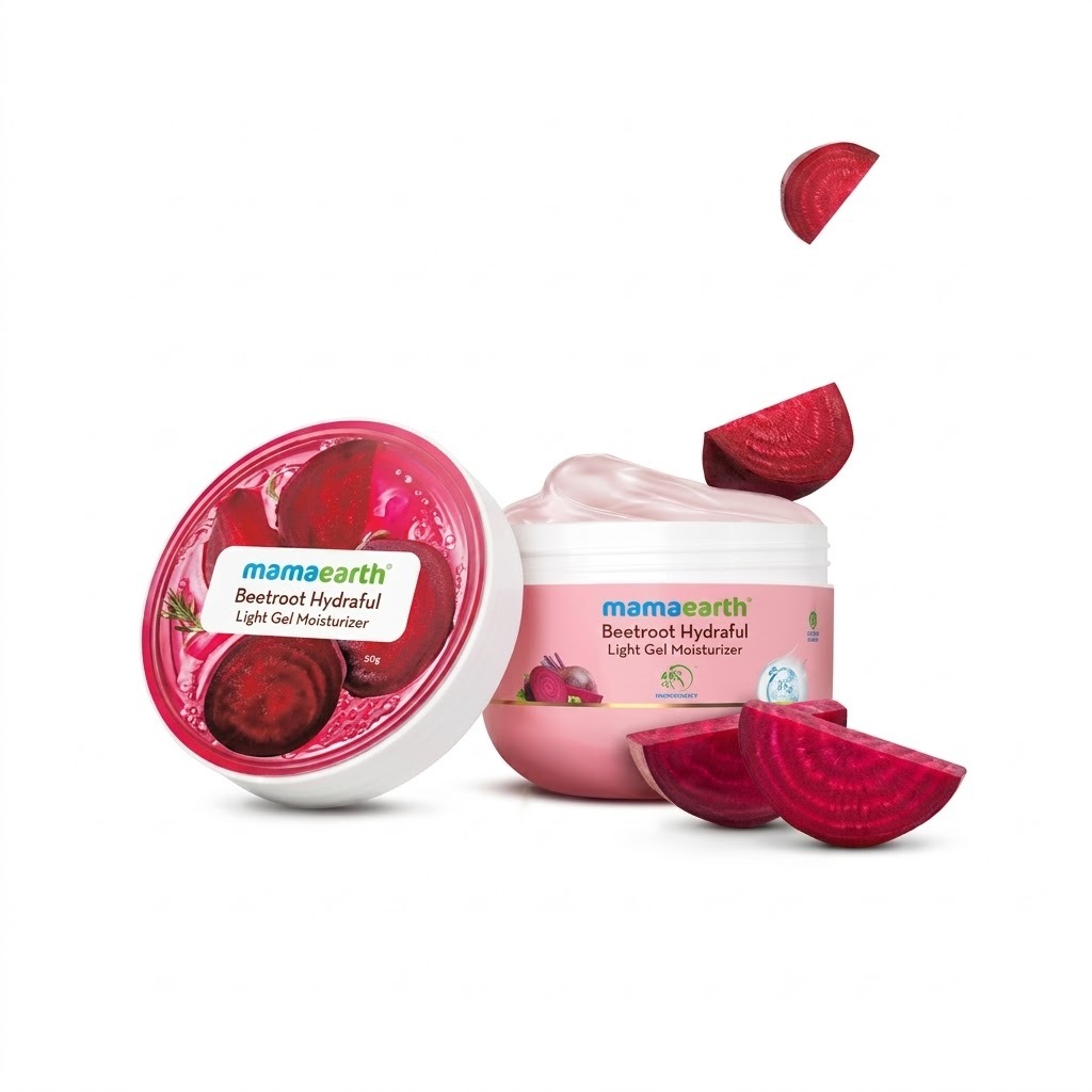 Beetroot Hydraful Light Gel Moisturizer with Beetroot & Hyaluronic Acid for Hydrated Pink Glow - 200 g