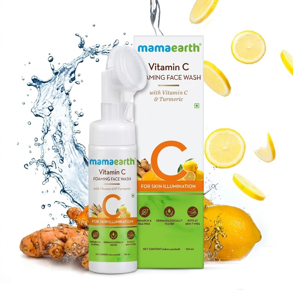 Vitamin C Foaming Face Wash with Vitamin C and Turmeric for Skin Illumination - 150ml