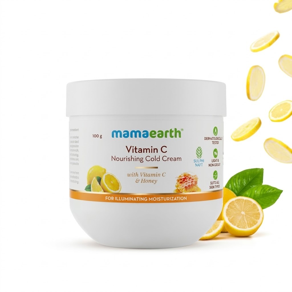 Vitamin C Nourishing Cold Cream with Vitamin C & Honey for Illuminating Moisturization - 100 g