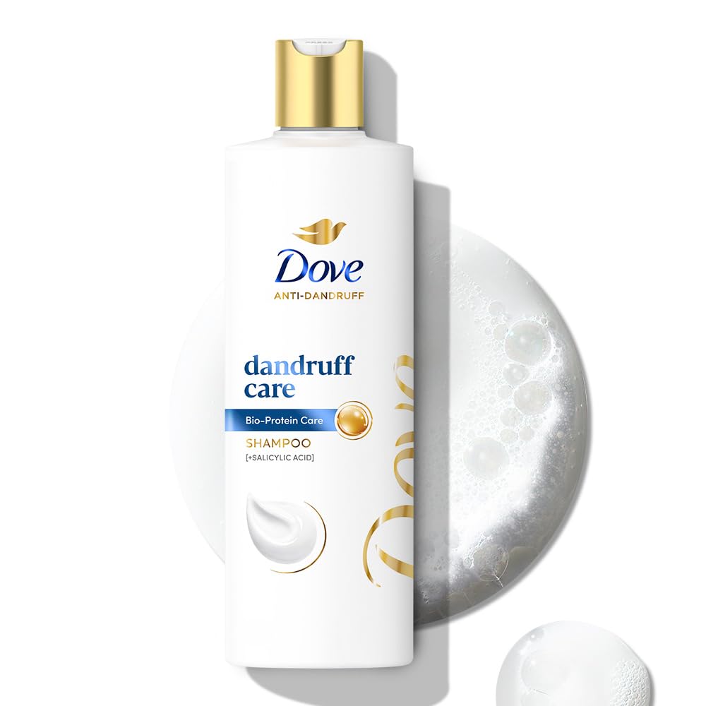 Dove Dandruff Care Shampoo for Dry, Itchy & Flaky Scalp - 180ml | Enriched with Bio-Protein Care and Salicylic Acid for Ultimate Dandruff Protection | For Men & Women