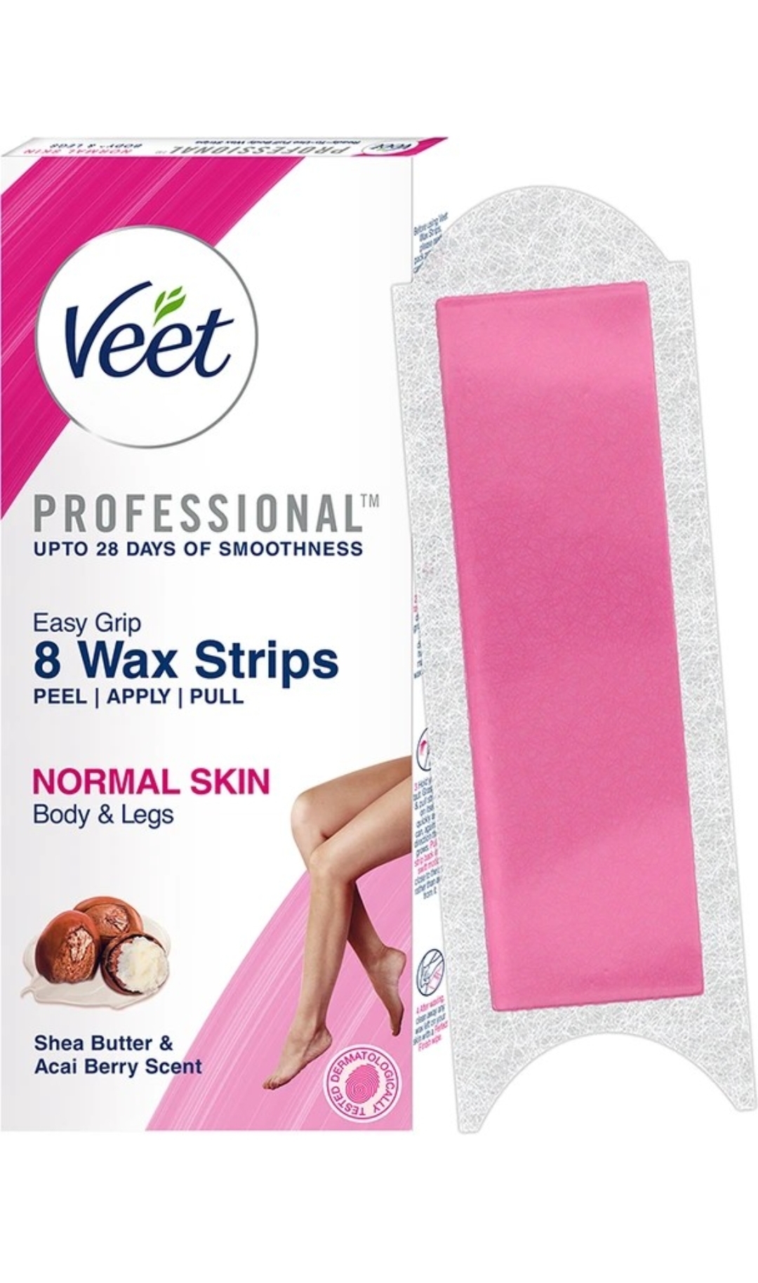 Veet Normal skin Waxing Strips( 8 Strips) 129/-