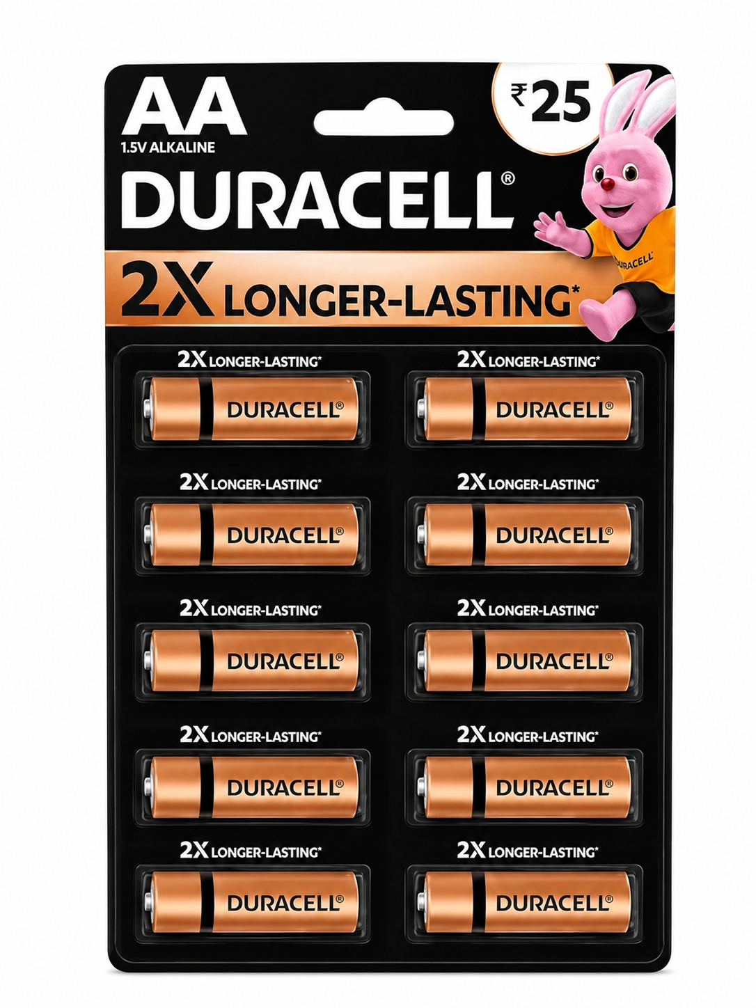 DURACELL AA 10ps 25/-
