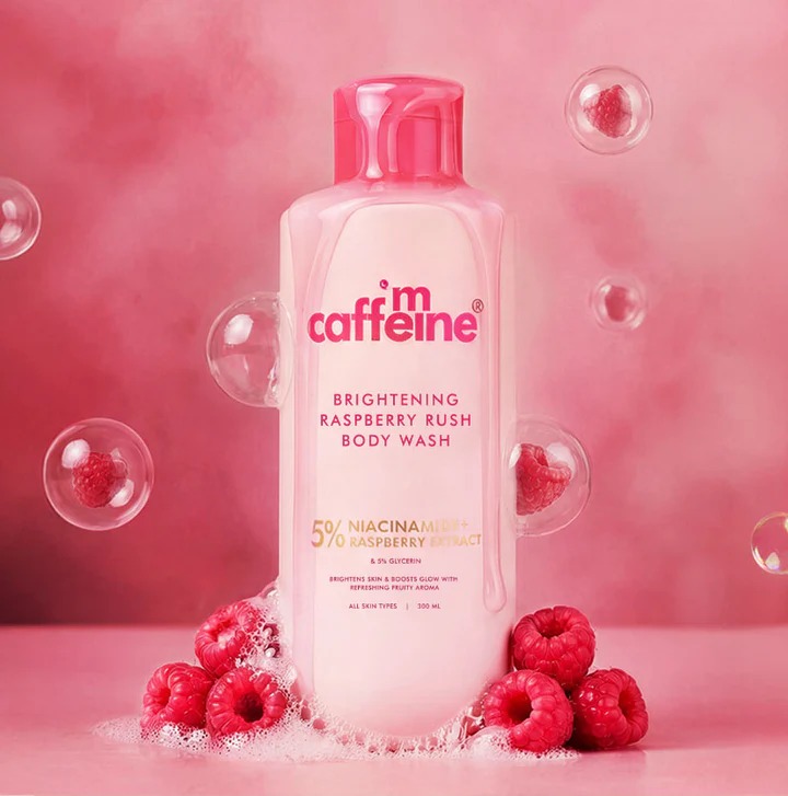 Brightening Body Wash | 5% Niacinamide & Raspberry Extracts (300ml)